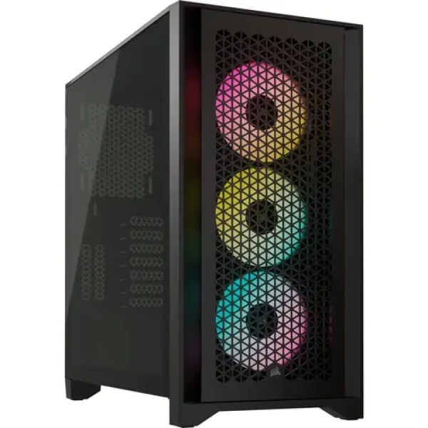 Corsair iCUE 4000D RGB Airflow černá / E-ATX / USB 3.2 / USB-C / 3x 120mm / bez zdroje / průhledná bočnice (CC-9011240-WW)