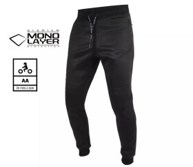 Tepláky na moto Trilobite Rovani monolayer black - M / černá