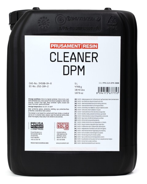Prusa Research Prusament Resin Cleaner DPM 5 l – rozpouštědlo pryskyřice pro SLA 3D tisk