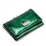 Luxusní dámská kožená peněženka s motýlky Gregorio Sihle, zelená