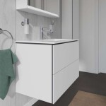 DURAVIT - L-Cube Umyvadlová skříňka 55x82x48 cm, 2 zásuvky, bílá mat LC624101818