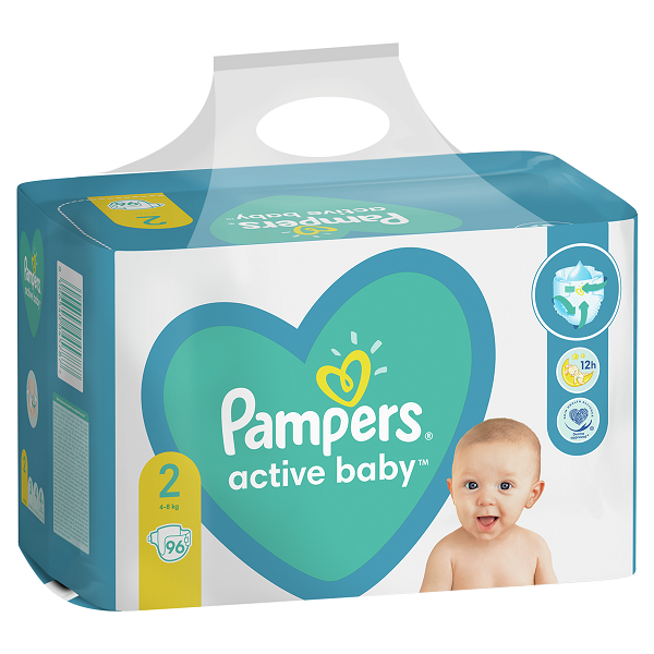 Pampers New Baby Giant Pack S2 96ks, 4-8kg