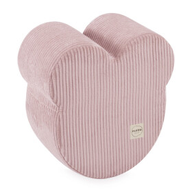 PLUSH NEST PLUSH NEST Puf ve tvaru medvídka Manšestr světle růžový 46 × 25 cm