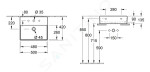 VILLEROY & BOCH - Memento 2.0 Umyvadlo nábytkové 500x420 mm, bez přepadu, otvor pro baterii, alpská bílá 4A225L01