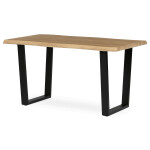 Jídelní stůl 140x80cm, mdf, divoký dub, HT-F4214 OAK