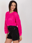 Dámský svetr BA SW 9008.35P fluo růžový - FPrice UNI