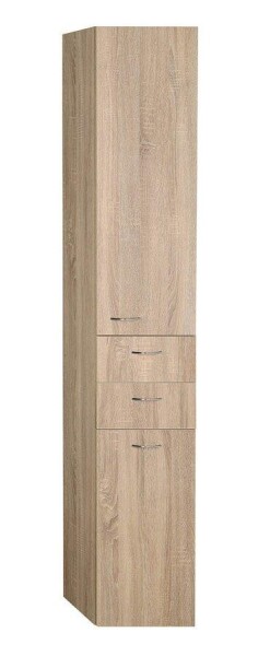 AQUALINE - ZOJA/KERAMIA FRESH skříňka vysoká s košem 35x184x29cm, dub platin 51232