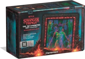 Clementoni 35611 Svítící metamorfické puzzle Stranger Things: Lov Demogorgona 520 dílků