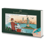 Popisovače Faber-Castell Pitt Artist Pen New York - 12 ks
