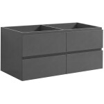 CERANO - Koupelnová skříňka pod umyvadlo Carole - antracitová - 119x48x45 CER-692812