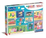 Clementoni Puzzle Prasátko Peppa 10v1