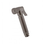 RAV Slezák - Ruční sprcha k bidetové baterii se stop ventilem, Metal Grey - kartáčovaná KS0005MGK KS0005MGK