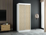 Šatní skříň Abi Lamelo 1 Barva korpusu: Černá, Rozměry: 120 cm