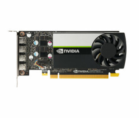 HP NVIDIA T1000 / nVidia Quadro T1000 / 4GB GDDR6 / PCIe x16 3.0 / 4x mini DP / 50W (20X22AA)