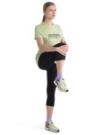 ICEBREAKER Wmns Merino 150 Tech Lite III SS Tee Contour Waves, Glazen (vzorek) velikost: S