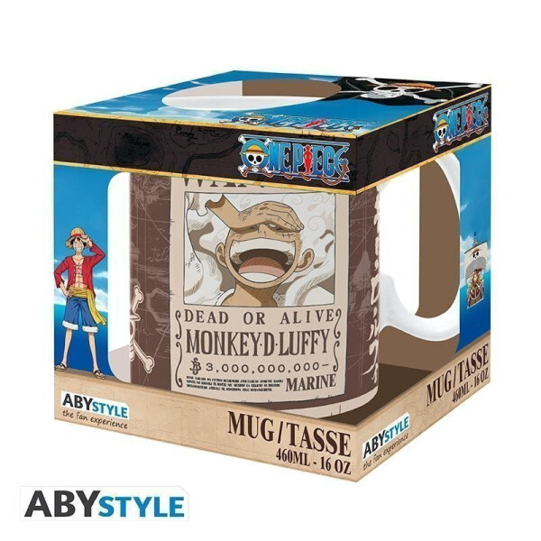 One Piece Hrnek Luffy Wanted 460 ml