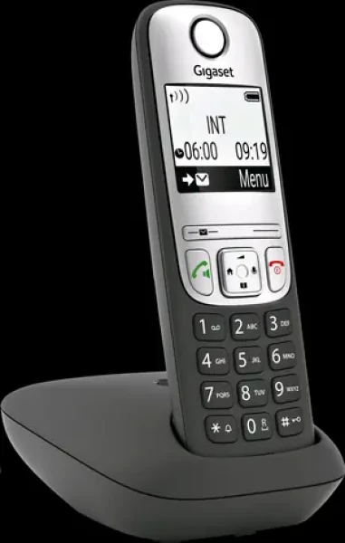 Gigaset A690 černá / telefon / displej mono 96x96 pix. / analog / DECT / telefonní seznam 100 čísel (S30852-H2810-B101)