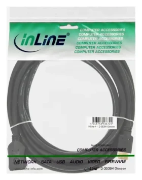 InLine černá / Prodlužovací kabel HDMI / HDMI (M) - HDMI (F) / 3 m (17633G)