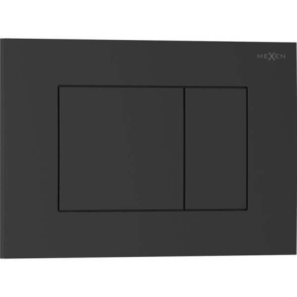 MEXEN - Tex 02 splachovací tlačítko, černá matná 6102-02