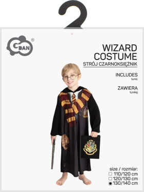 Kostým Čaroděj 130/140 cm