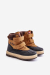 Zateplené zimní boty pro chlapce Lee Cooper LCJ-23-01-2059 Camel 34