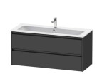 DURAVIT - Ketho.2 Umyvadlová skříňka 55x121x48 cm, 2 zásuvky, grafit mat K25265049490000