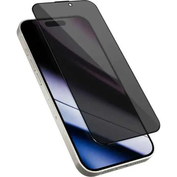 Epico Privacy Glass 3D DF ochranné sklo pro iPhone 15 Pro / odolné proti pádu / Ultra-široké krytí (81312151300021)