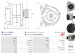 Alternátor FORD FIESTA 1.6 1.8 ORION 1.4 1.6 1.8