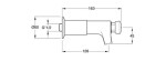 SILFRA - QUIK samouzavírací prodloužený nástěnný ventil pro umyvadlo, chrom QK24051