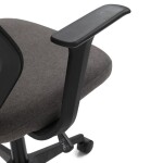 Židle kancelářská, látka černá, houpací mechanismus, kolečka pro tvrdé povrchy