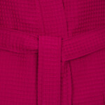 Vaflový župan VOSSEN do sauny, CRANBERRY, unisex - vel. S