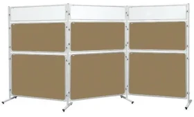2x3 Modular Korková tabule 120x90 cm / Oboustranná / Hliníkový rám