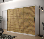 Šatní skříň Abi Jodelka 1 Barva korpusu: Dub artisan, Rozměry: 100 cm, Dveře: Bílá mat