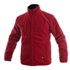 Bunda OTAWA fleecová pánská červená XL - červená