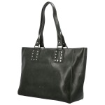 Módní dámská koženková kabelka na rameno Kleantis, tmavě zelená