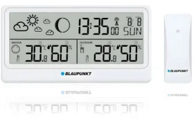BLAUPUNKT WS20WH bílá / Meteostanice / měření teploty a vlhkosti / LCD displej / budík (WS20WH)