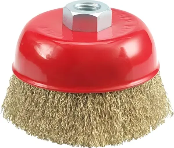 Vorel Kartáč drátěný čelní 100 mm / Drátěný kartáč / pomosazený drát