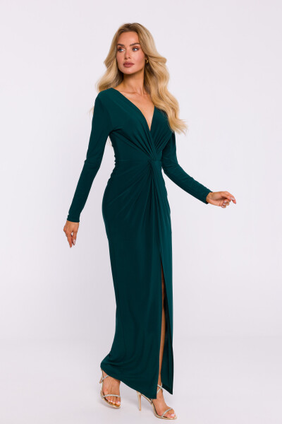 Dámské šaty M840 tmavě zelené - Moe M