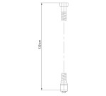 SAPHO - SOFTFLEX plastová sprchová hadice, 120cm, metalická stříbrná/chrom 1208-10
