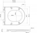 ISVEA - INFINITY WC sedátko, SLIM, Soft Close, Easy Take, maroon red 40KF0543I-S