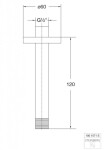 STEINBERG - 100 Sprchové rameno stropní, 12 cm, růžové zlato 100 1571 RG