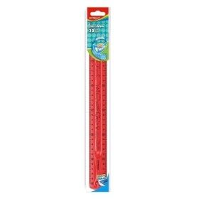 Keyroad Pravítko Flexi, 30 cm - červené