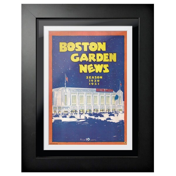 Mustang Obraz v rámu Boston Bruins NHL Program Cover Boston Garden News 1930