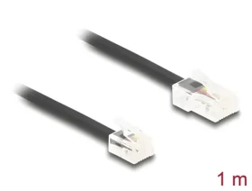 Delock RJ45 (M) - RJ11 (M) černá / Telefonní kabel / 1 m (88035)