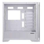 EVOLVEO Ptero Q2G, skříň ATX, 4x ARGB ventilátor, skleněná bočnice + přední panel, bílá