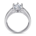 LUNICA Výrazný zásnubní prsten se zirkony Velikost prstenu: 9 (EU: 59-61) 0605_9