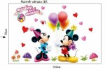 Samolepka Mickey Mouse a Minnie Velikost: 75 x 120 cm