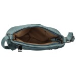 Stylová dámská koženková crossbody kabelka Giada, džínově modrá