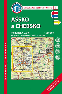 KČT 1 Ašsko a Chebsko 1:50T Turistická mapa, 9. vydání