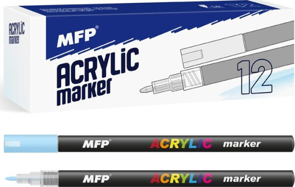 Akrylový popisovač 1 mm - modrý světlý